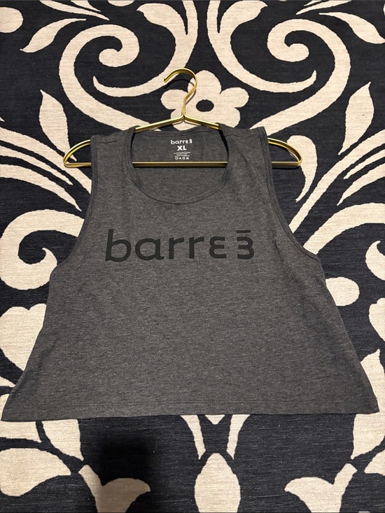 Barre3 Tops - barre3 Women's Charcoal Gray Sleeveless Crop Tank - XL